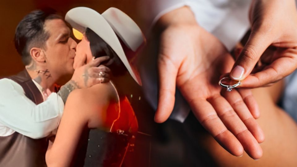 Nodal y Ángela sellan amor con anillo