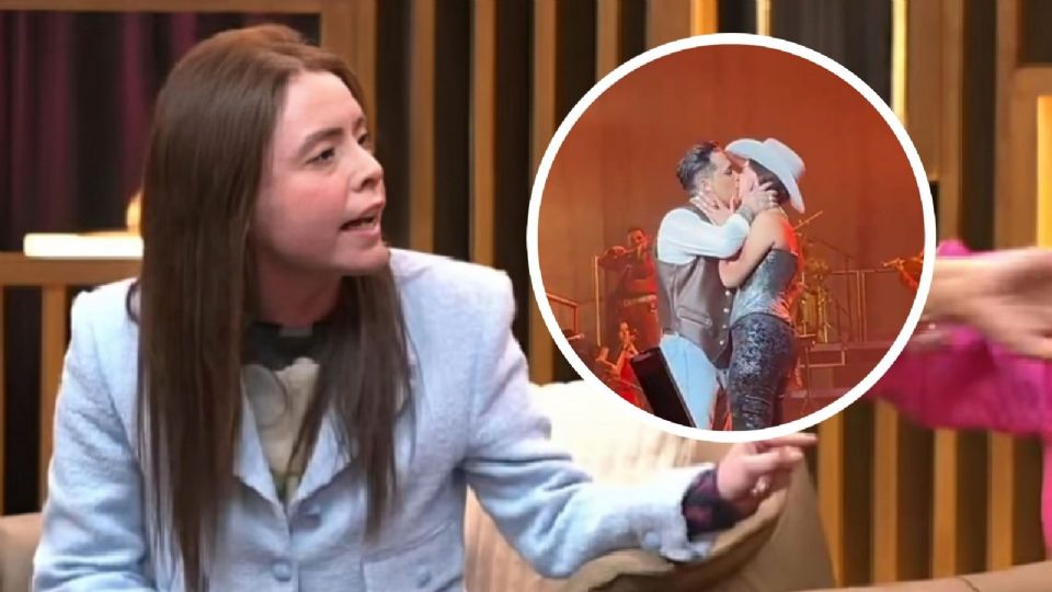 Christian Nodal y Ángela Aguilar sorprenden al darse su primer beso en público.