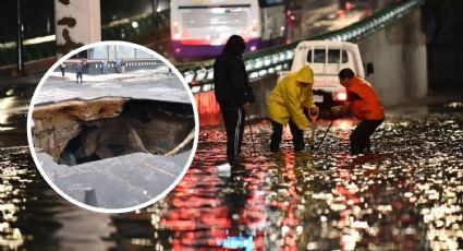 Surgen NUEVOS socavones por fuertes lluvias en CDMX y estos estados: Videos y fotos