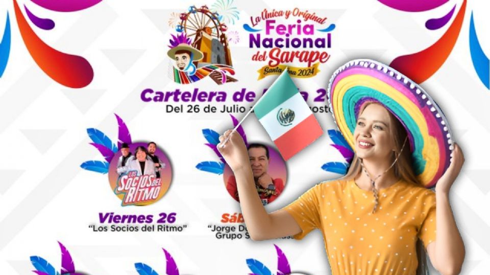 La Feria Nacional del Sarape Santa Ana 2024 llega a Tlaxcala