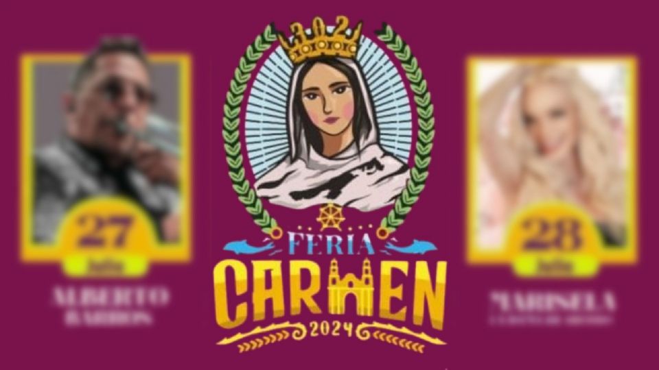 Estos son los artistas que se presentarán este viernes, sábado y domingo en la Feria Ciudad del Carmen 2024.