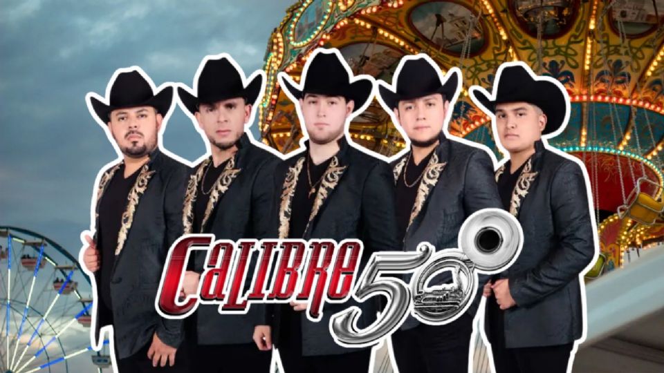 Vive la magia de la música con Calibre 50 en la Feria de Chalco 2024.