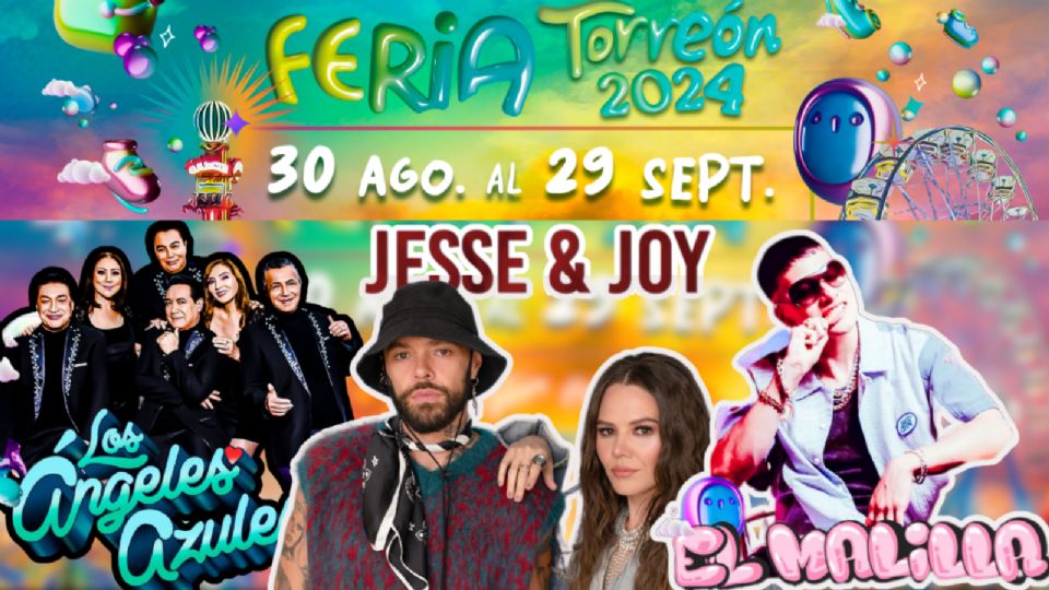 Estos son los artistas que se presentarán en la Feria de Torreón 2024