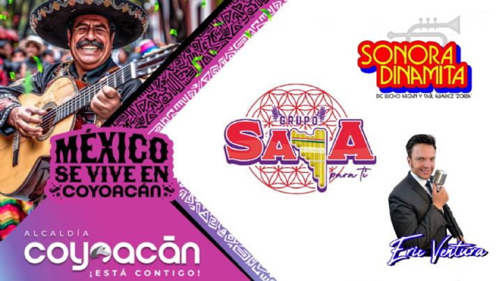 Grito de Independencia Alcaldía Coyoacán 2024: Cartel de artistas con concierto GRATIS en el Jardín Hidalgo