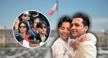 Ángela Aguilar y Nodal se dejan ver muy enamorados en el Desfile Militar de la CDMX | FOTOS