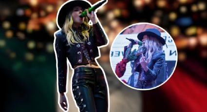 Belinda celebra el Grito de Independencia de México en Estados Unidos con un look mariacheño de cuero