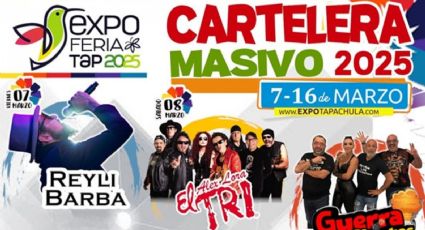 Expo Feria Tapachula 2025: Cartelera de artistas para concierto masivos y el palenque