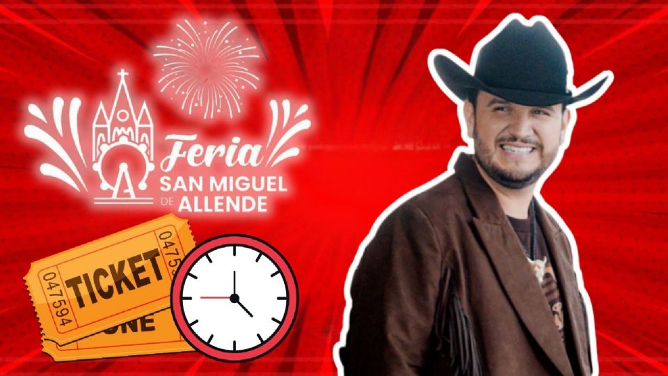Edén Muñoz se presentará HOY en la Feria San Miguel de Allende 2025.