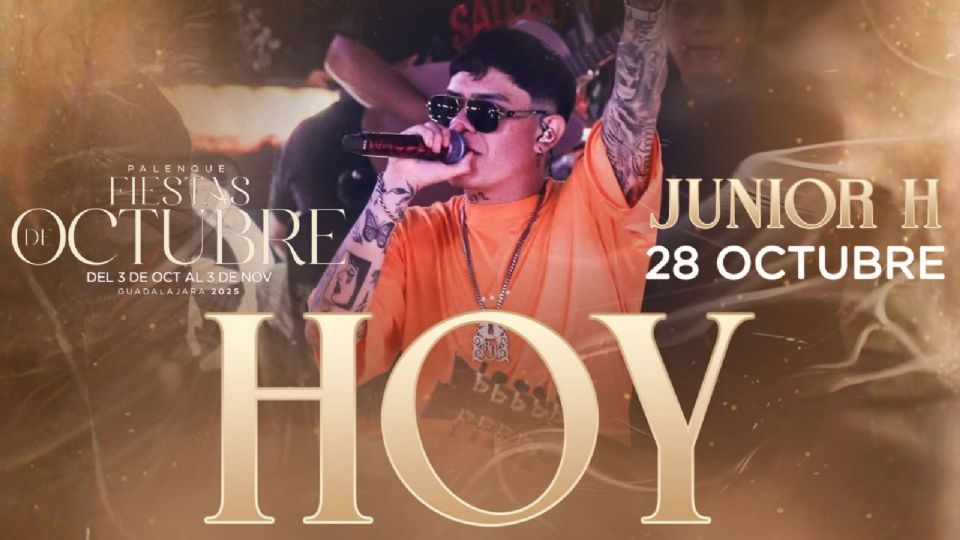 Junior H se presenta esta noche en el Palenque de las Fiestas de Octubre.