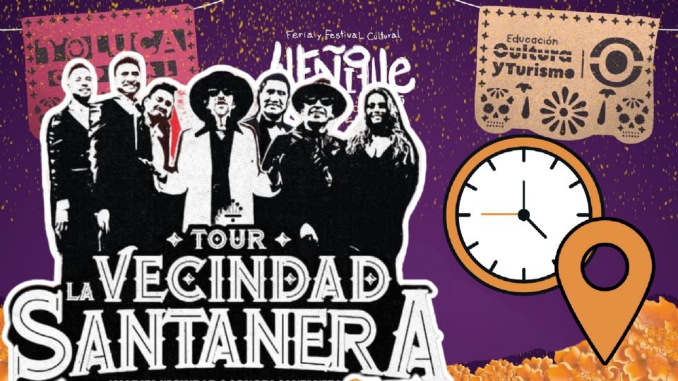 La Vecindad Santanera se presentará HOY en la Feria del Alfeñique Toluca 2025.