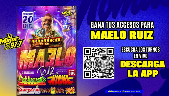 Gana Boletos para ver a Maelo Ruiz
