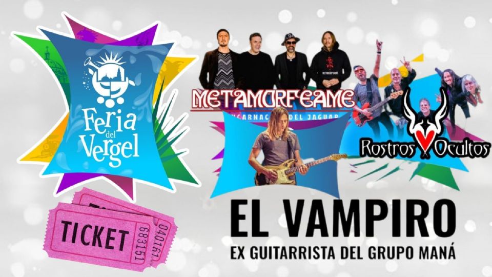 Artistas que se presentarán HOY en la Feria del Vergel 2025.