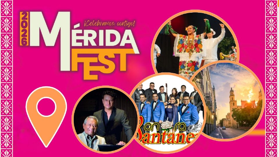 Cartelera completa del Mérida Fest 2026.j
