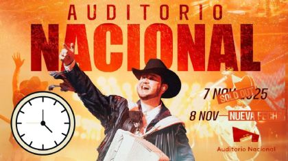 Edén Muñoz en el Auditorio Nacional 2025: ¿A qué hora empiezan los conciertos del 7 y 8 de octubre en CDMX?