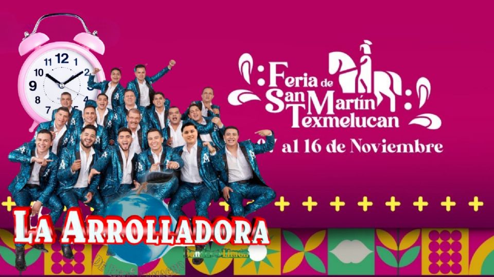 ¿A qué hora inicia el concierto de La Arrolladora HOY en la Feria de San Martín Texmelucan 2025?