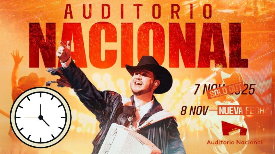 Edén Muñoz se presentará el 7 y 8 de noviembre en el Auditorio Nacional.