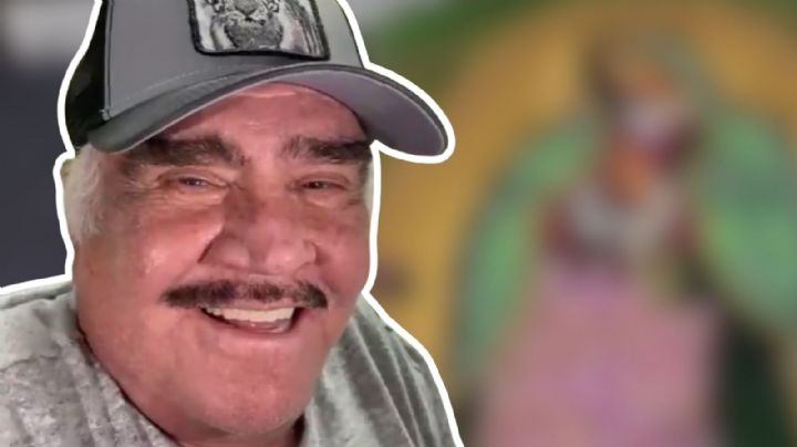 Aparece Virgen de Guadalupe en la tumba de Vicente Fernández a 4 años de su muerte