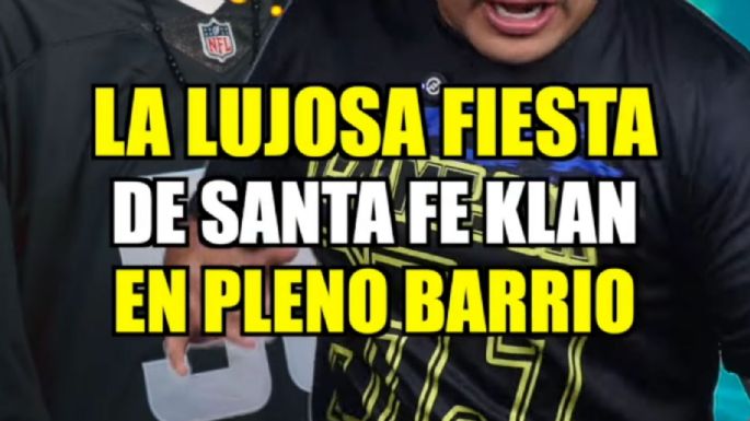 La lujosa fiesta de Santa Fe Klan en el barrio: famosos, fans y un mega festejo en Guanajuato