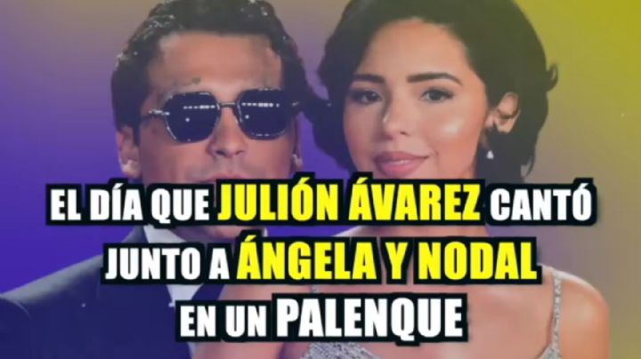 El día que Julión Álvarez cantó junto a Ángela Aguilar y Christian Nodal en un palenque