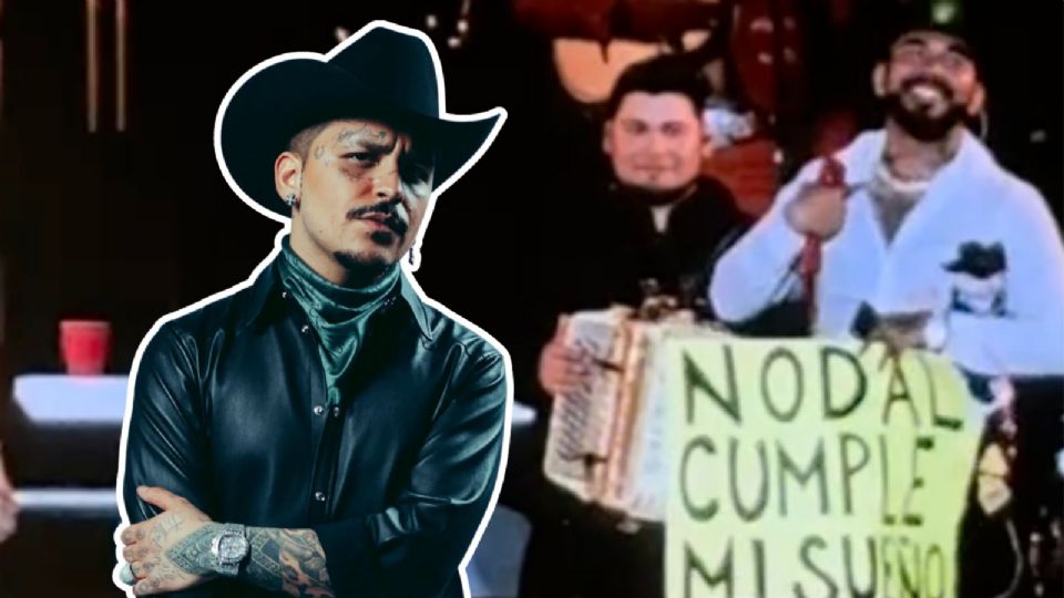 Christian Nodal cumplió el sueño de uno de sus fans que asistió a su concierto.