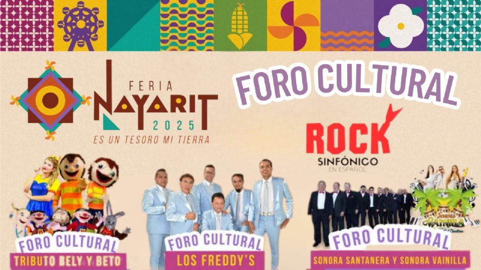 Estos son los artistas que se presentarán GRATIS en la Feria Nayarit 2025