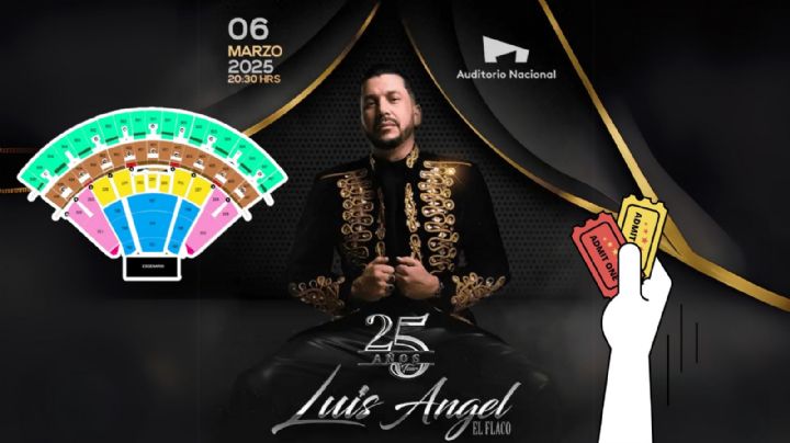 Luis Ángel 'El Flaco' en CDMX: Lista de precios y zonas para su concierto en el Auditorio Nacional