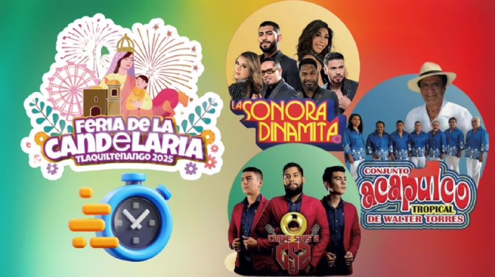 Feria de la Candelaria Tlaquiltenango 2025: Cartelera completa de artistas que se presentarán HOY 9 de febrero