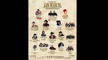 El Palenque San Marcos Aguascalientes te espera con artistas de primer nivel
