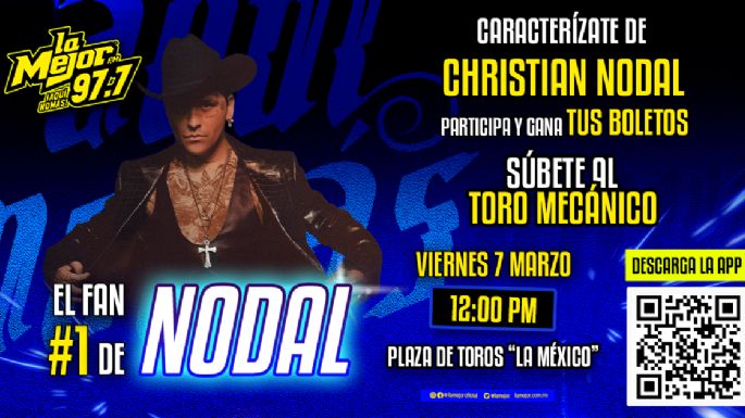 ¿Te pareces a Nodal? Participa y gana tus accesos a PAL CORA TOUR