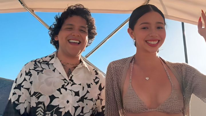 Así cantan Ángela Aguilar y Christian Nodal el nuevo tema "Nadie se va como llegó" desde el mar