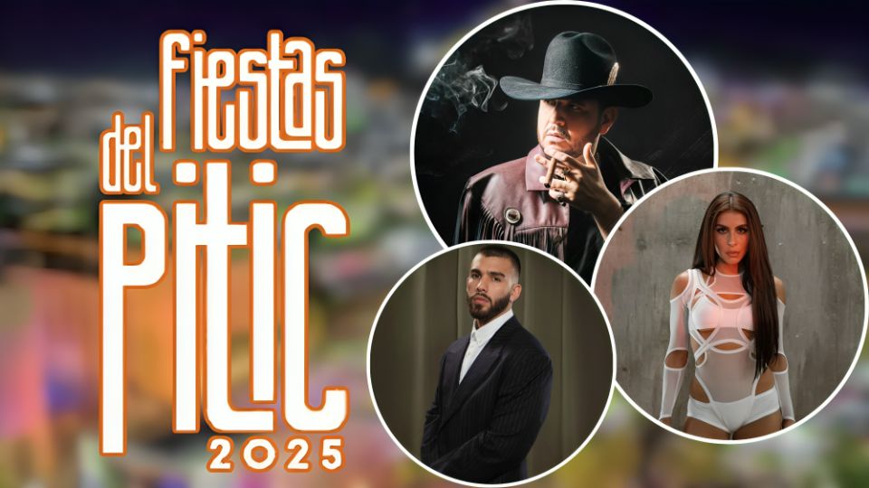 Cartelera de artistas de la Fiesta de Pitic 2025
