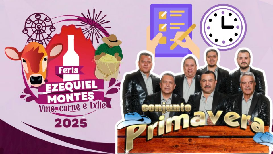 Conjunto Primavera se presentará HOY en la Feria Ezequiel Montes 2025.