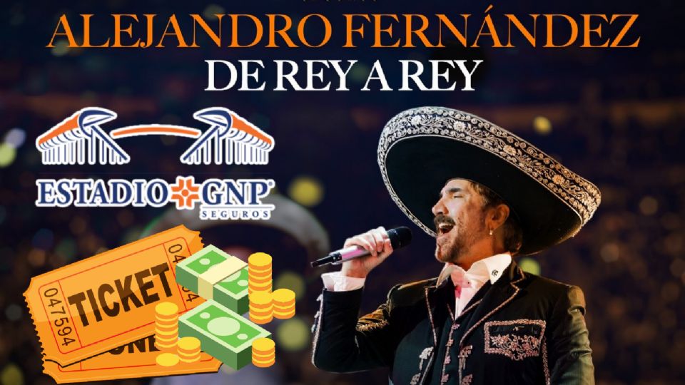 Boletos para el concierto de Alejandro Fernández en el Estadio GNP Seguros de la CDMX