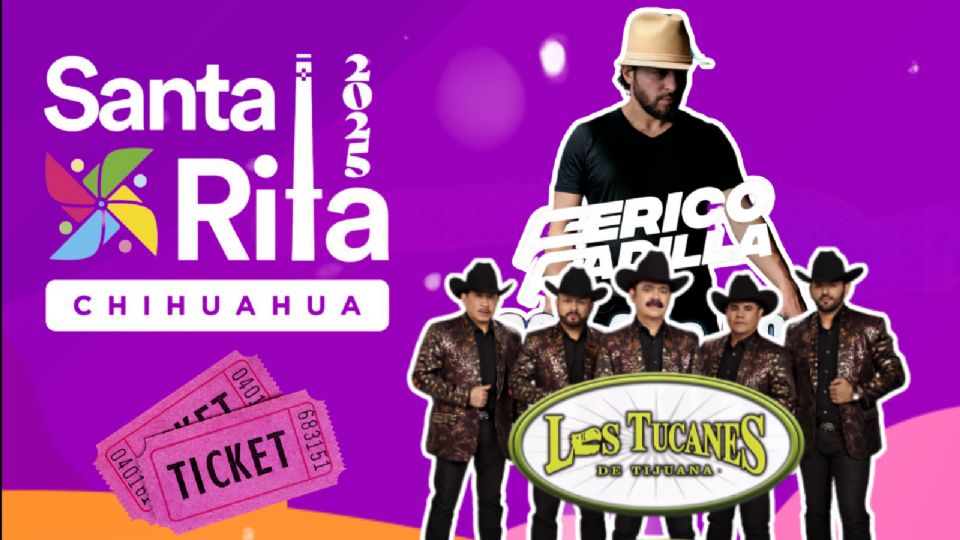 Estos son los artistas que se presentarán HOY en la Feria Santa Rita Chihuahua 2025.
