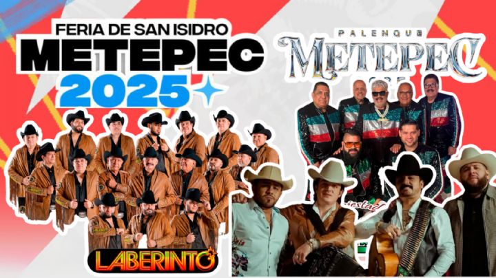 Feria San Isidro Metepec 2025: ¿Qué artistas se presentarán HOY 8 de mayo en el Teatro del Pueblo y en el Palenque?