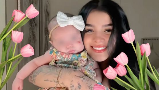Karely Ruiz presume su primer festejo del Día de las Madres junto a su bebé