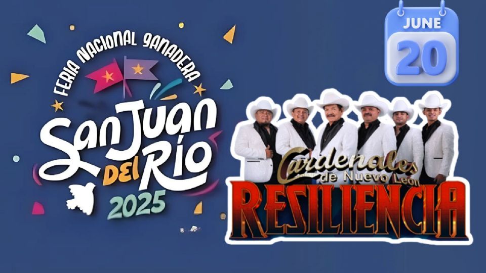 ¿Qué artistas darán concierto HOY 20 de junio en la Feria San Juan del Río 2025?
