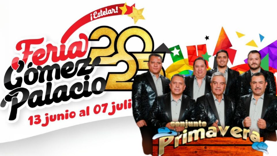 Conciertos programados para HOY 27 de junio en la Expo Feria Gómez Palacio 2025