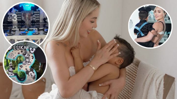 ¡Con lujosa fiesta! Así celebró Maya Nazor los 3 años de su hijo, Luka