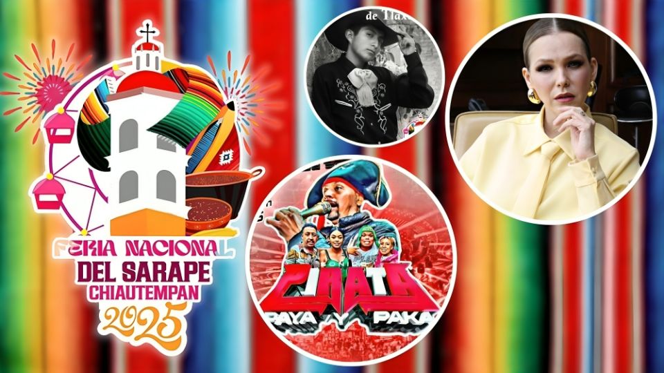 Cartelera de la Feria Nacional del Sarape Chiautempan 2025