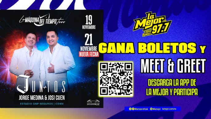 GANA BOLETOS Y MEET PARA VER A JUNTOS EN CONCIERTO
