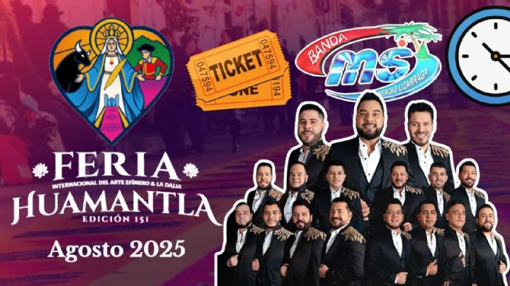 Feria Huamantla 2025: ¿A qué hora empieza el concierto de Banda MS HOY 3 de agosto? Programa completo de actividades