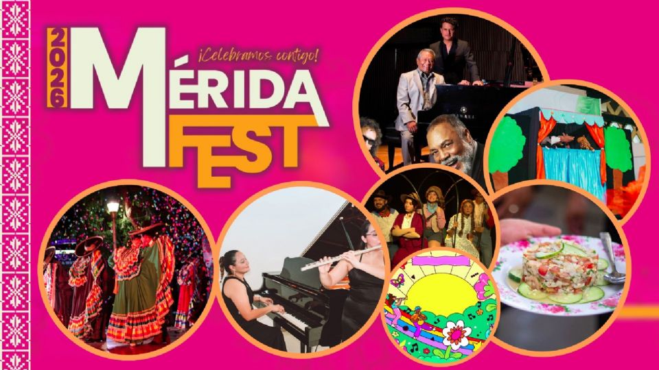 Actividades del 10 de enero en el Mérida Fest 2026.