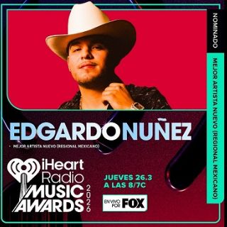 Edgardo Núñez, nominado por primera vez a los  iHeartRadio Music Awards