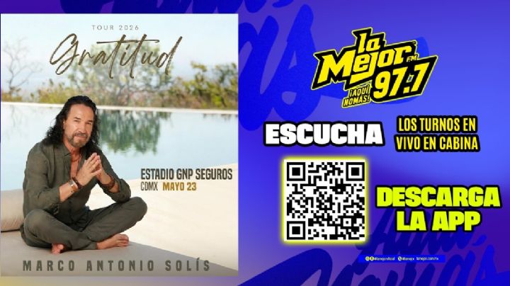 Gana boletos para ver a Marco Antonio Solis