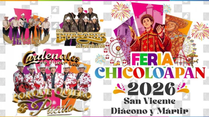 Feria Chicoloapan 2026: ¿Qué artistas darán concierto GRATIS HOY 25 de enero en el EDOMEX? Cartelera y horarios