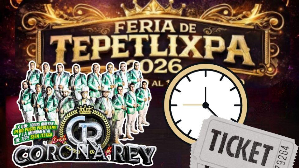 Banda Corona del Rey se presentará HOY en la Feria Tepetlixpa 2026