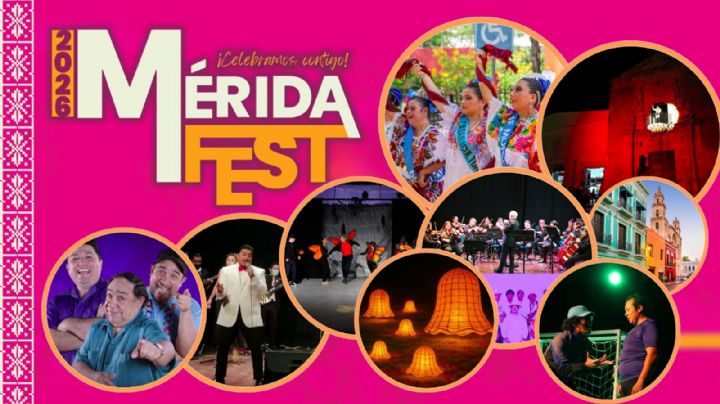 Mérida Fest 2026: Programa completo de artistas y actividades de HOY 7 de enero en Yucatán
