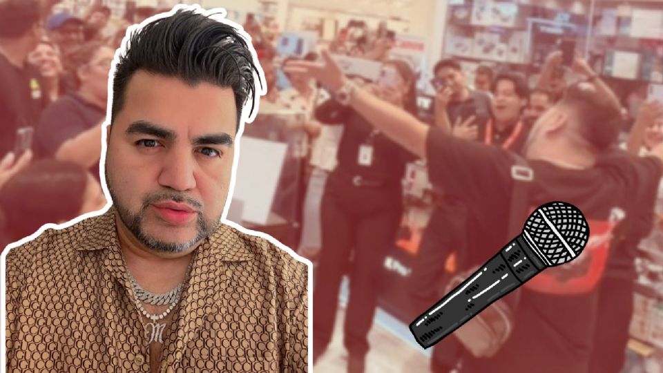 El Mimoso canta en plena tienda departamental