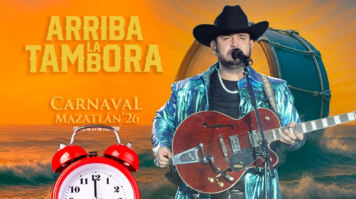 Carnaval de Mazatlán 2026: ¿A qué hora dará inicio el concierto de INAUGURACIÓN de Edén Muñoz?